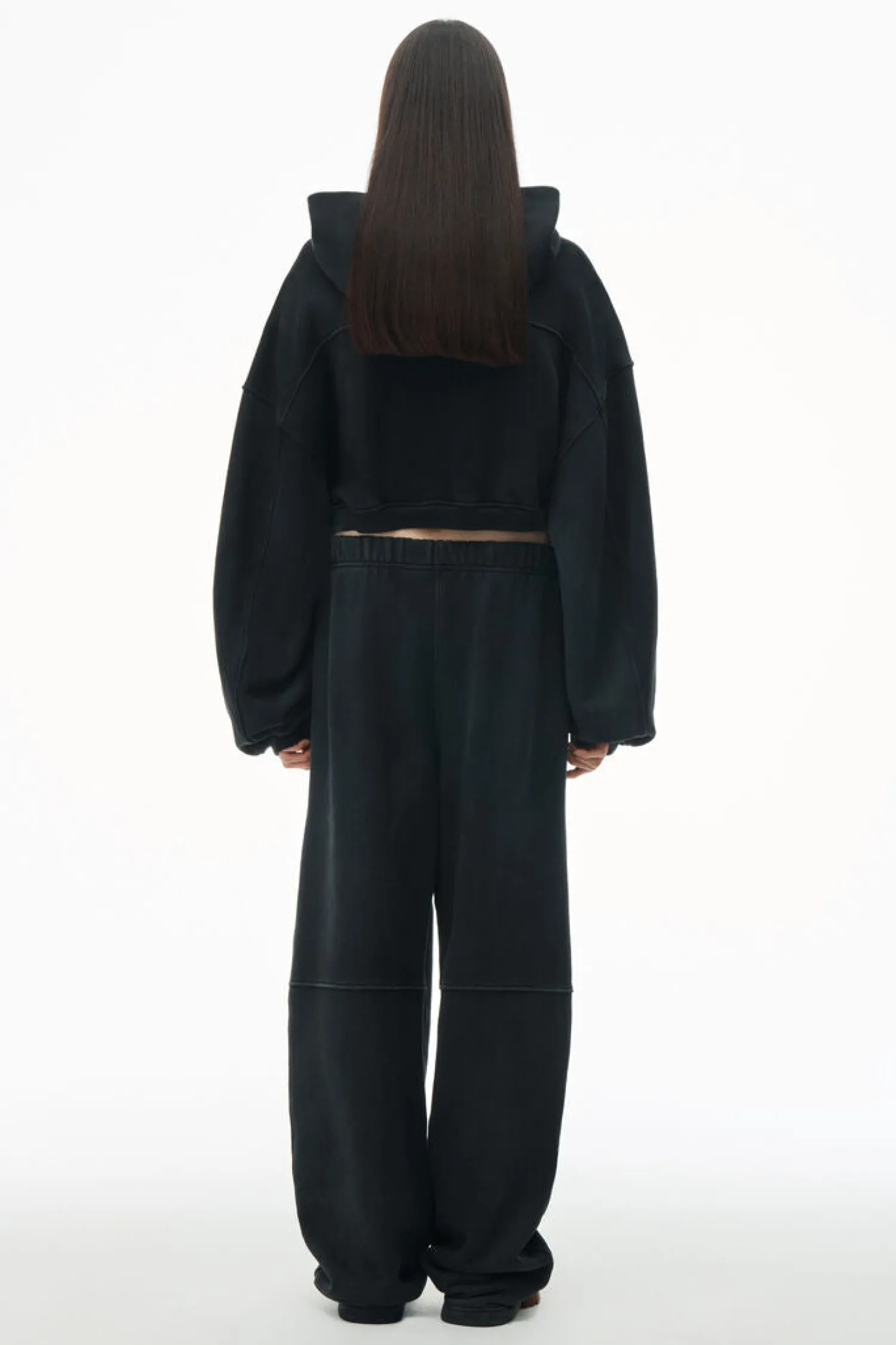 Cheap ALEXANDERWANG.T HIGH WAIST SWEATPANT W/ PIGMENT WASH + APPLE PUFF WashedJet