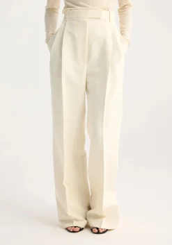 Outlet RÓHE HIGH-WAIST TAILORED TROUSERS OffWhite