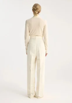 Outlet RÓHE HIGH-WAIST TAILORED TROUSERS OffWhite
