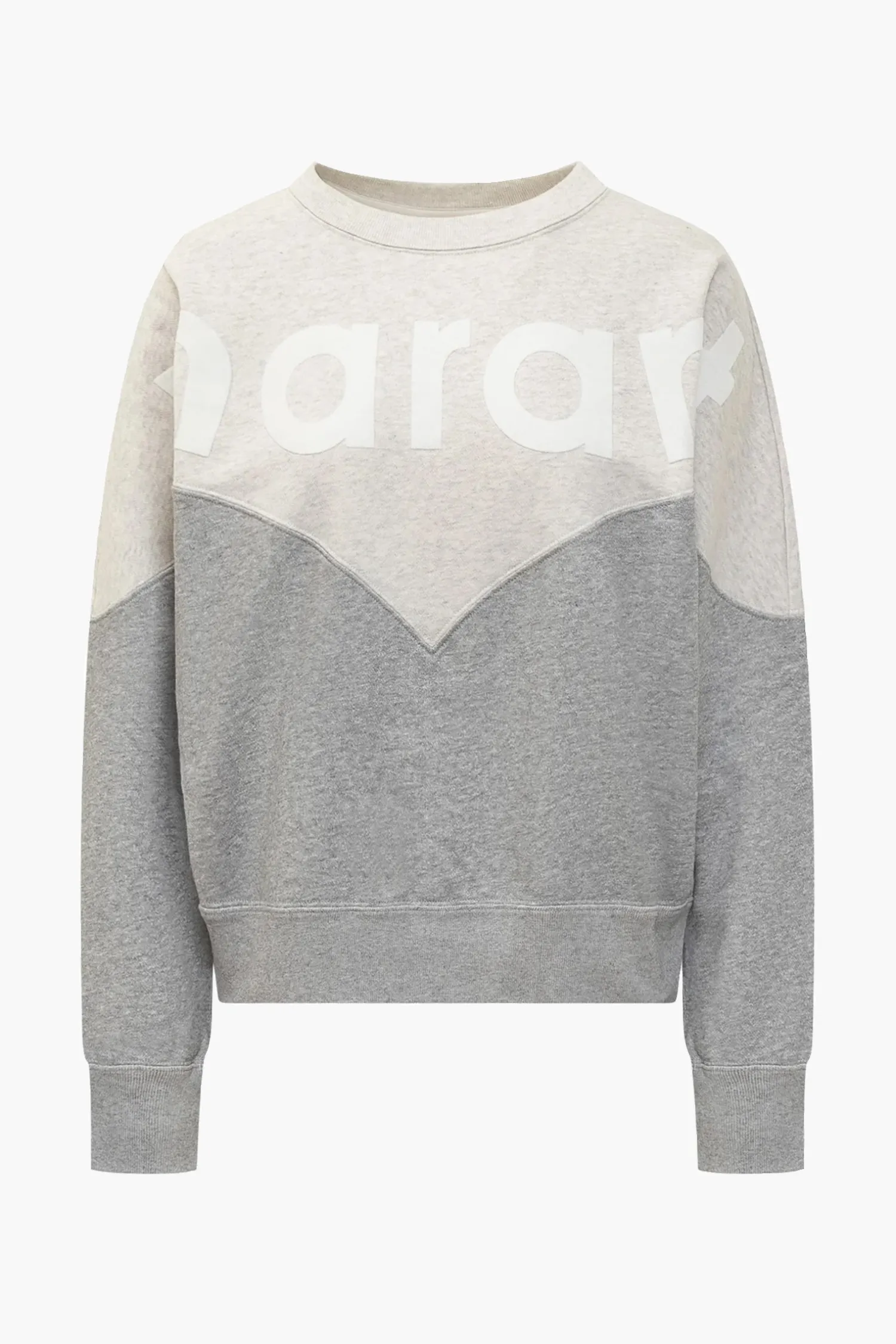 Shop ISABEL MARANT ÉTOILE HOUSTON SWEATSHIRT Ecru/Grey