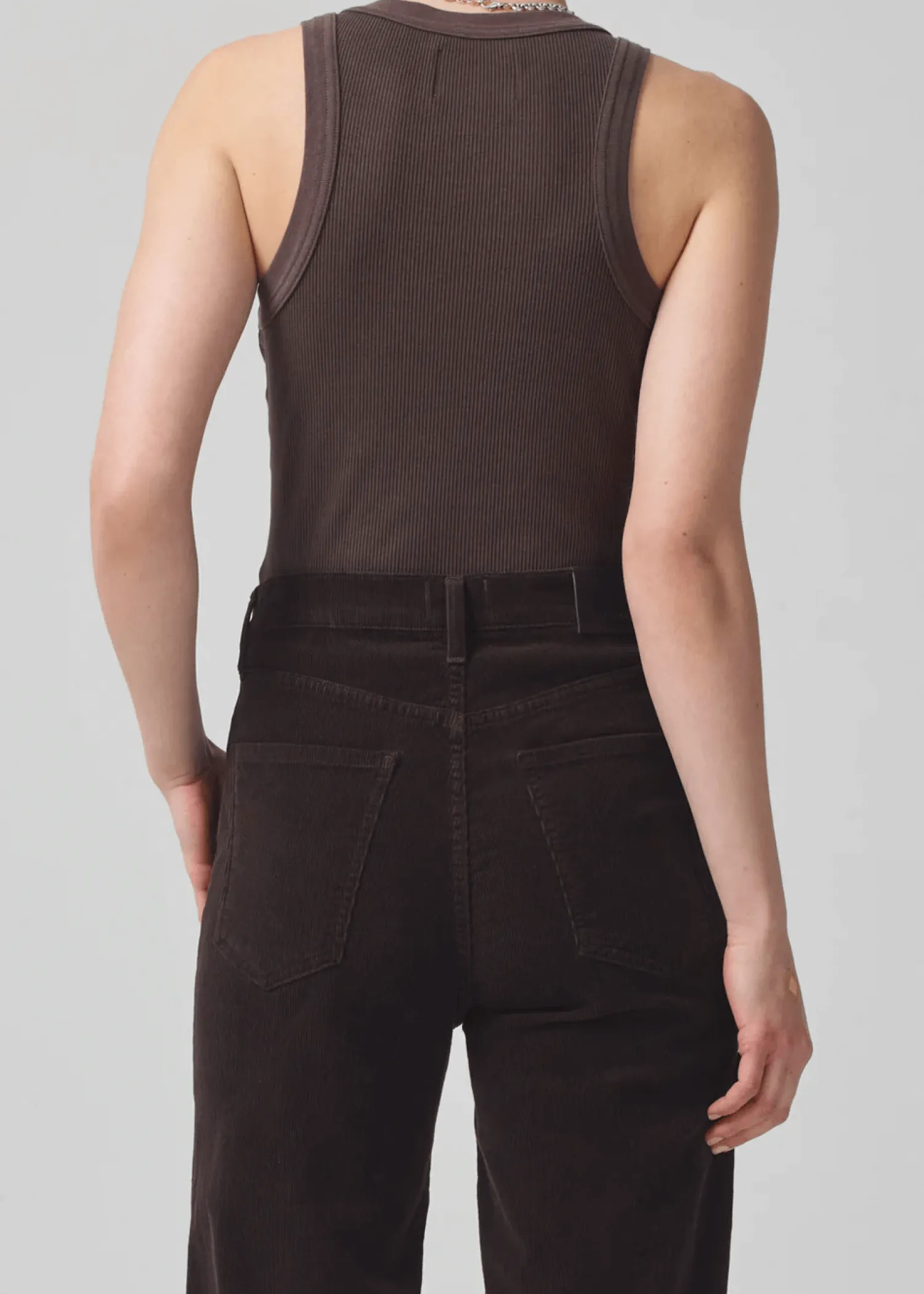 Cheap CITIZENS OF HUMANITY ISABEL RIB TANK FigBrown