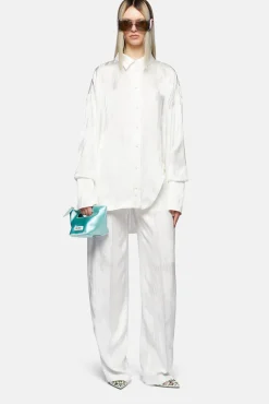 New THE ATTICO JAGGER LONG PANTS Milk