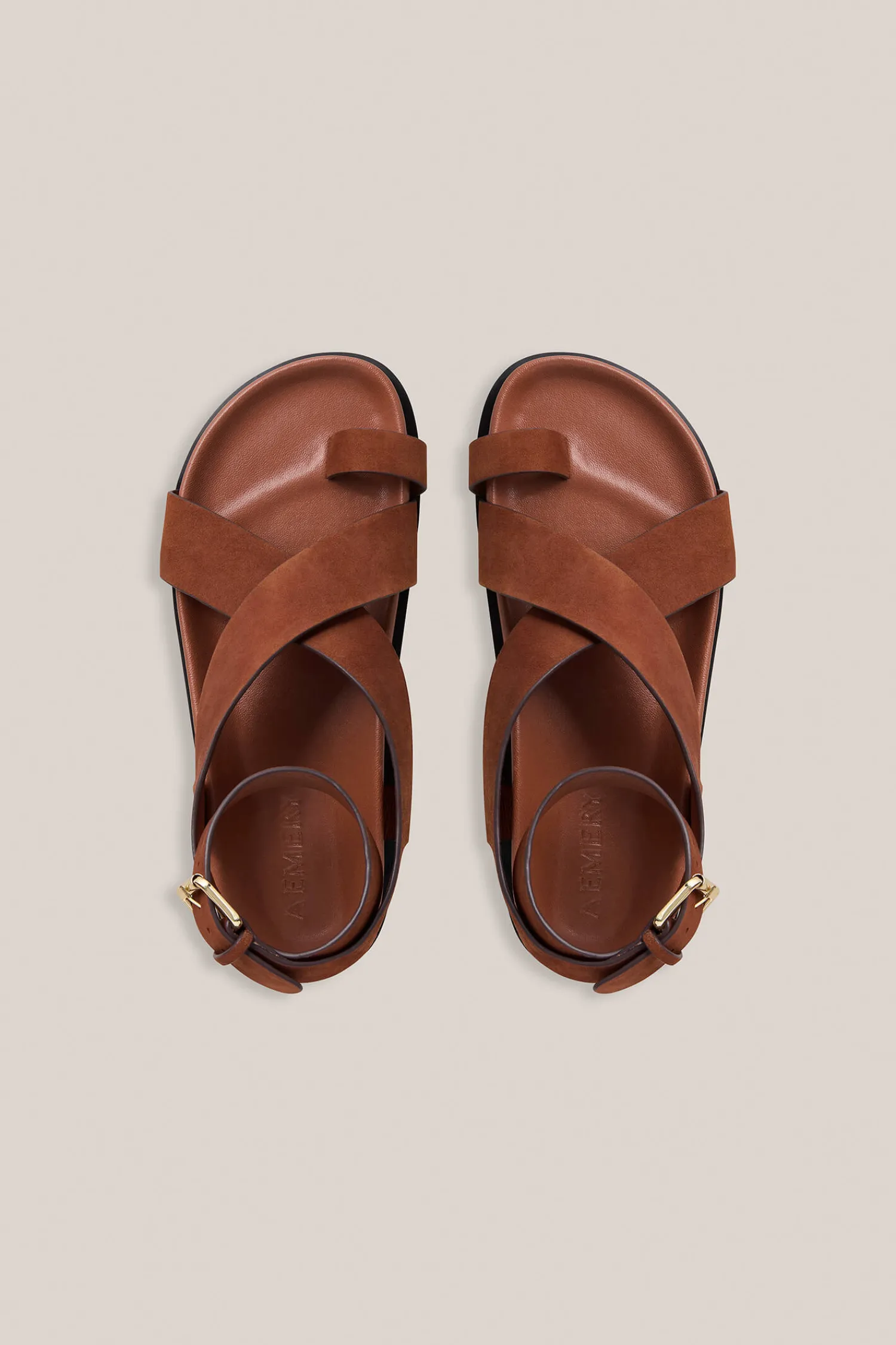 New A.EMERY JALEN SANDAL SiennaSuede