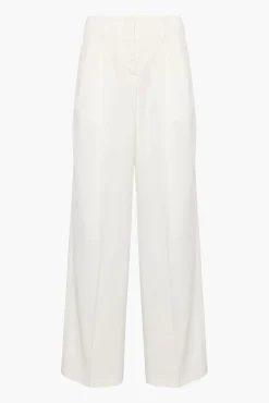 Discount GOLDEN GOOSE JOURNEY W'S PLEATED FLAVIA PANT ArcticWhite