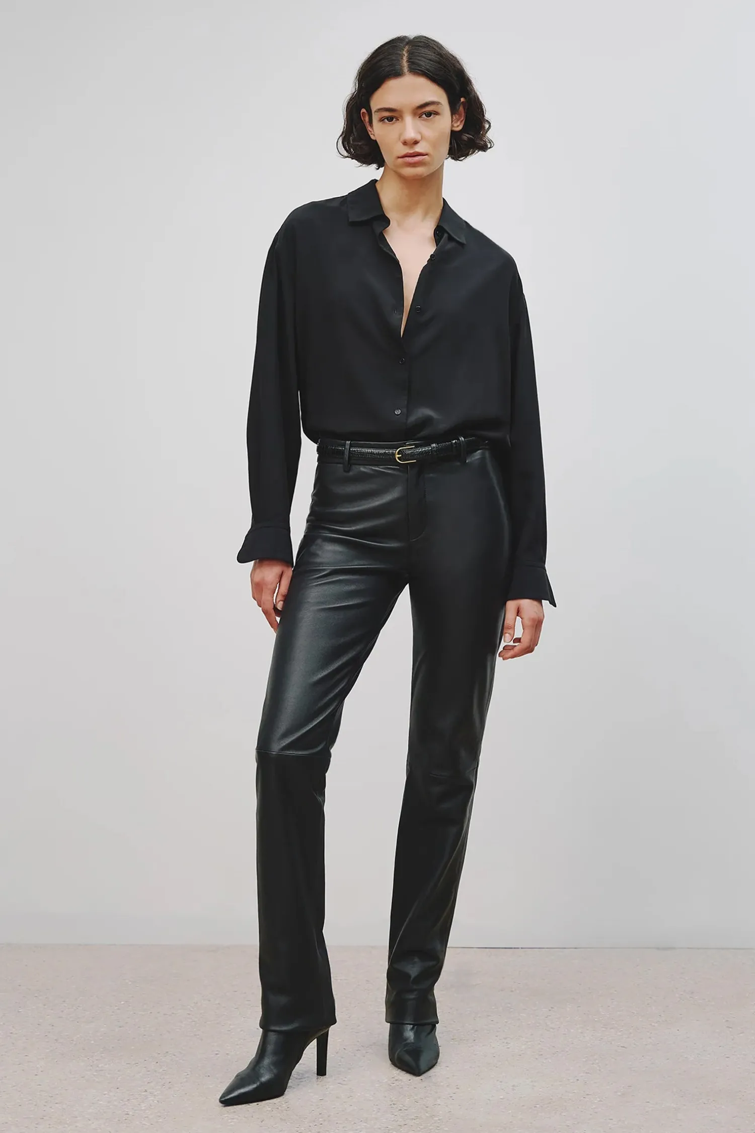 Cheap NILI LOTAN JULIEN SHIRT Midnight
