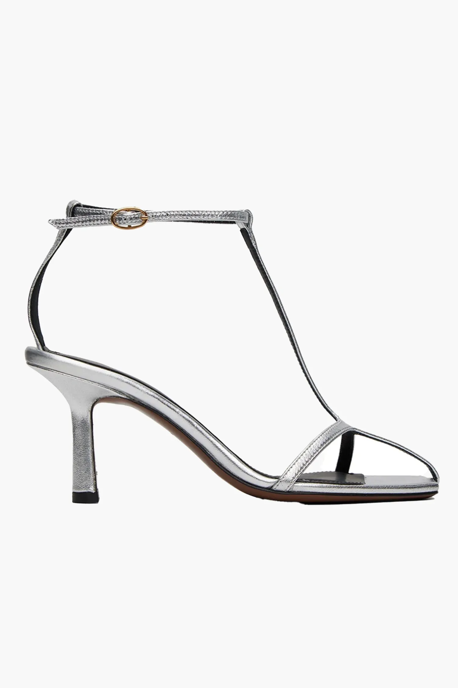 New NEOUS JUMEL LEATHER SANDALS Silver
