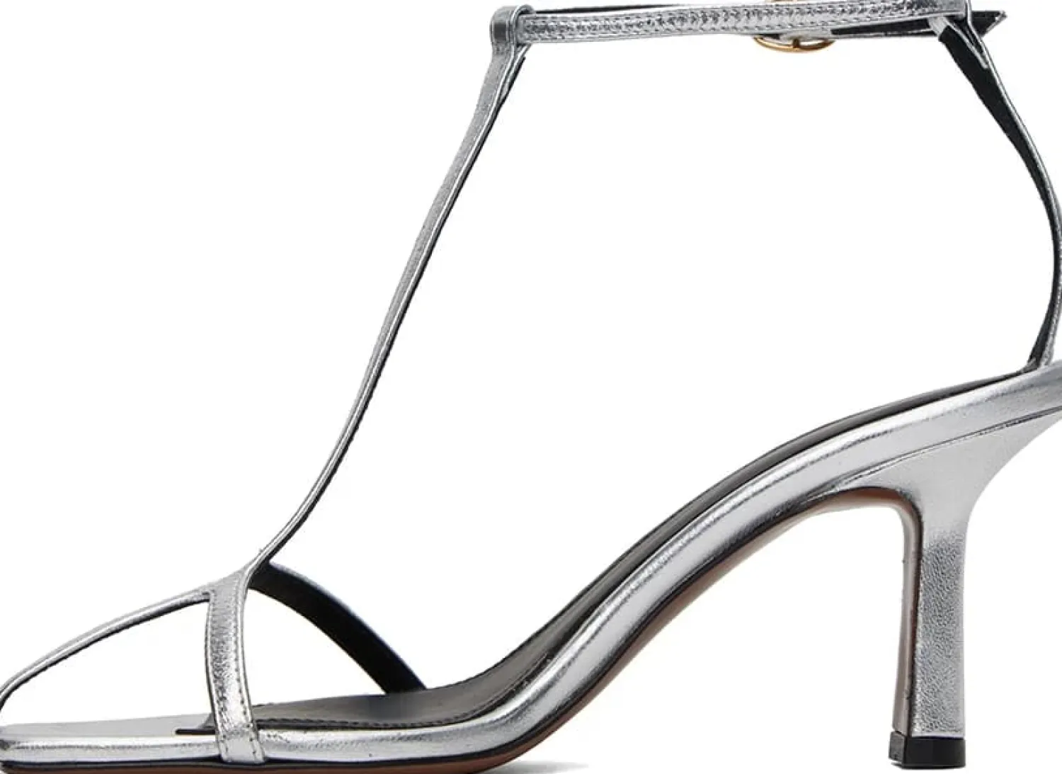 New NEOUS JUMEL LEATHER SANDALS Silver