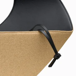 Sale NEOUS JUPITER RAFFIA SHOULDER BAG Black