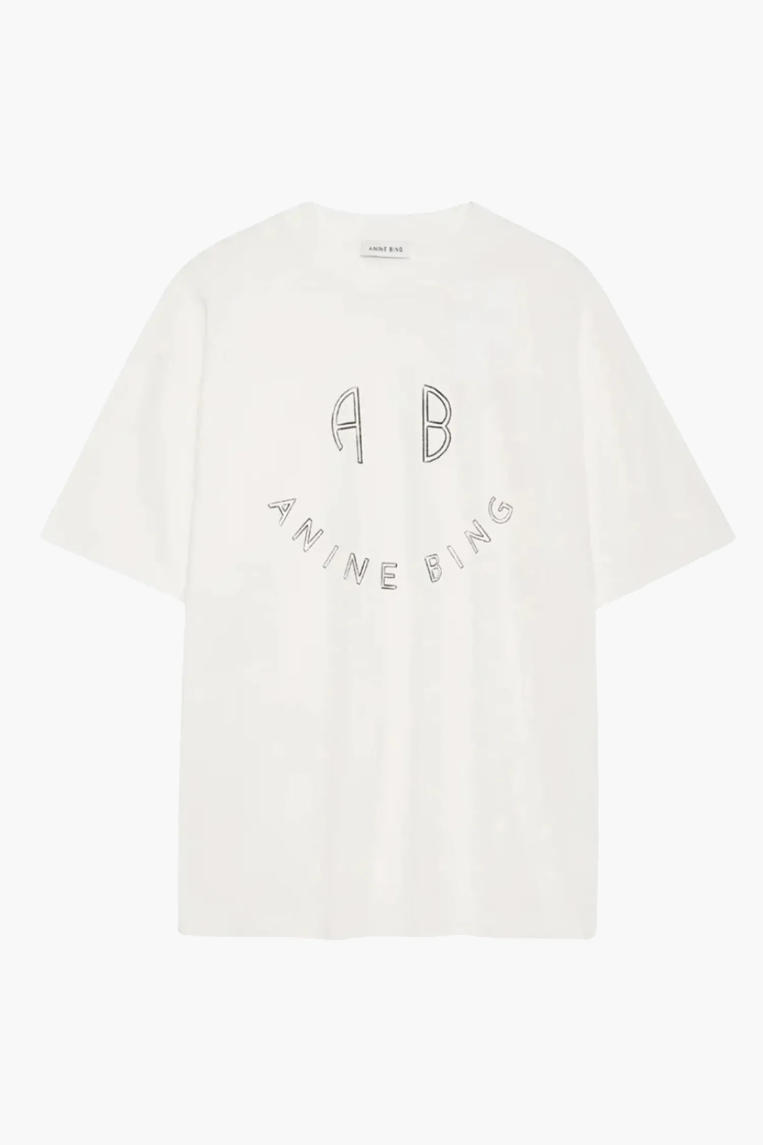 Sale ANINE BING KENT TEE SMILEY Ivory