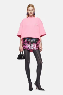 New THE ATTICO KILIE T-SHIRT Pink