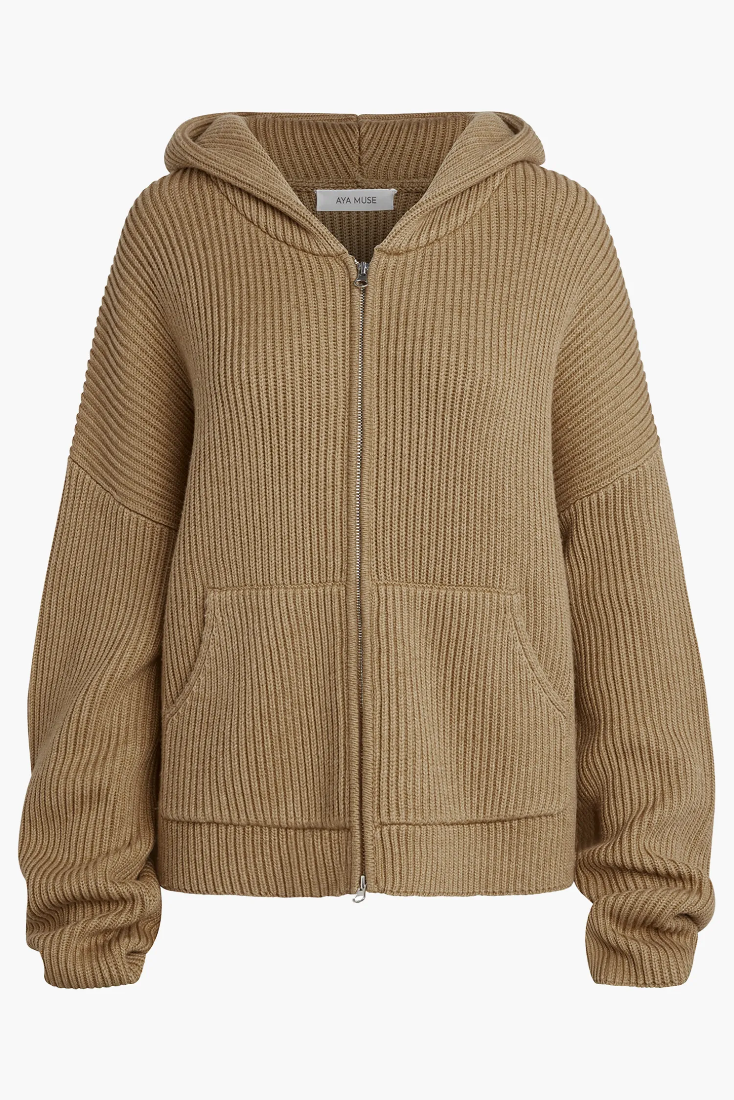 New AYA MUSE KNIT ZIP UP HOODIE TigersEyes