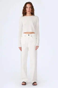 New SLVRLAKE KOKO HIGH RISE RELAXED JEAN White