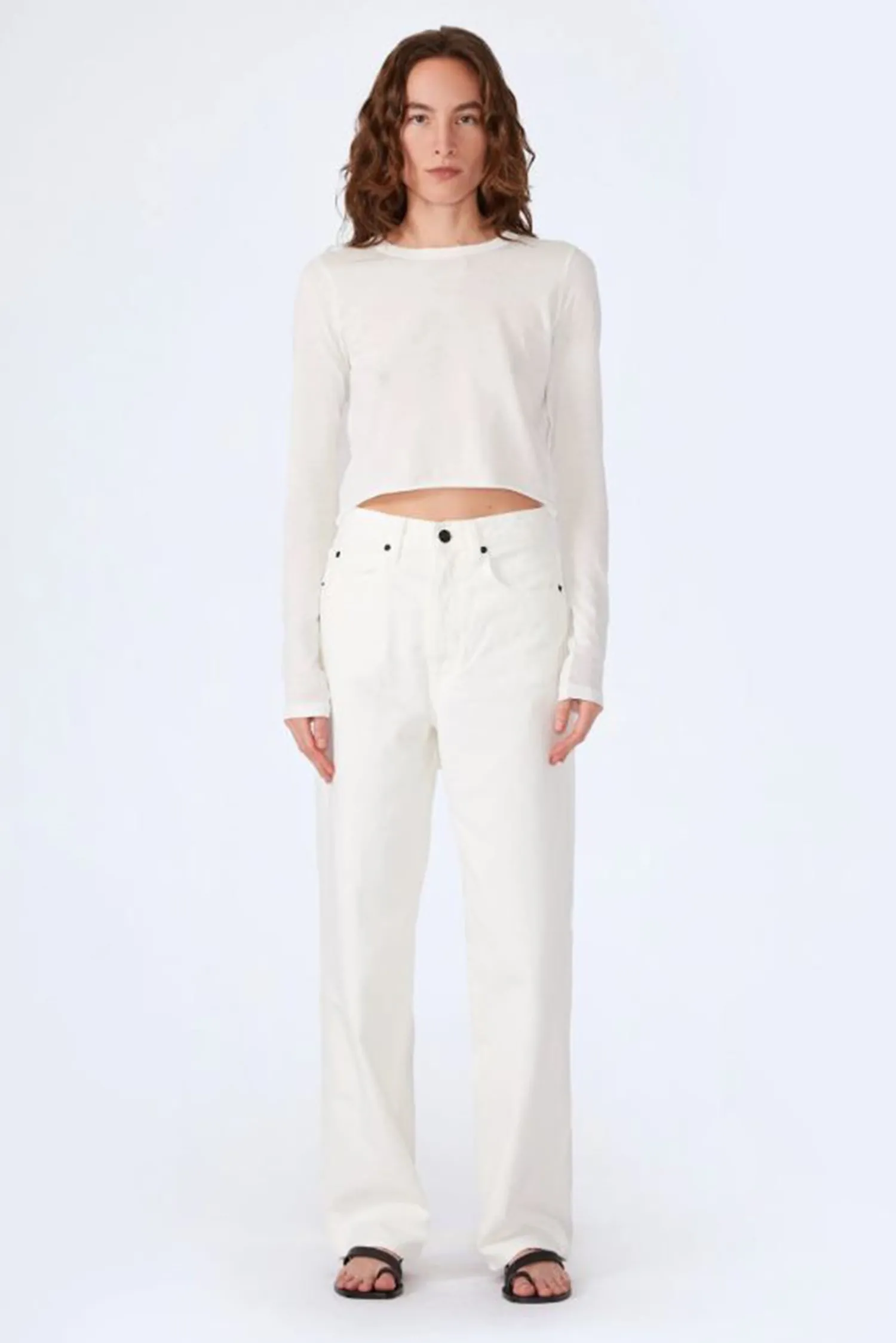 New SLVRLAKE KOKO HIGH RISE RELAXED JEAN White