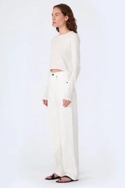 New SLVRLAKE KOKO HIGH RISE RELAXED JEAN White