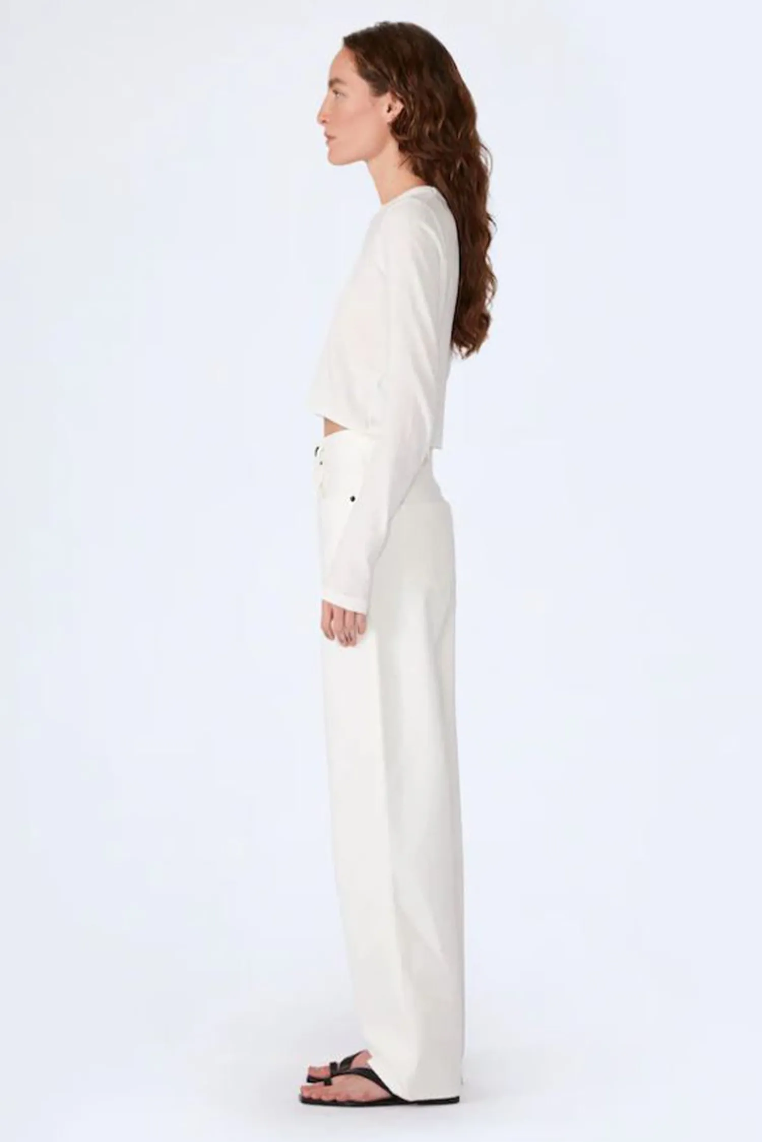 New SLVRLAKE KOKO HIGH RISE RELAXED JEAN White