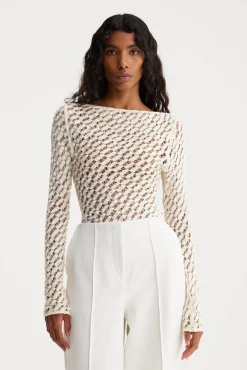 Online RÓHE LACE BOAT NECK TOP