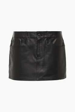 Cheap WARDROBE.NYC LEATHER MICRO MINI SKIRT Black