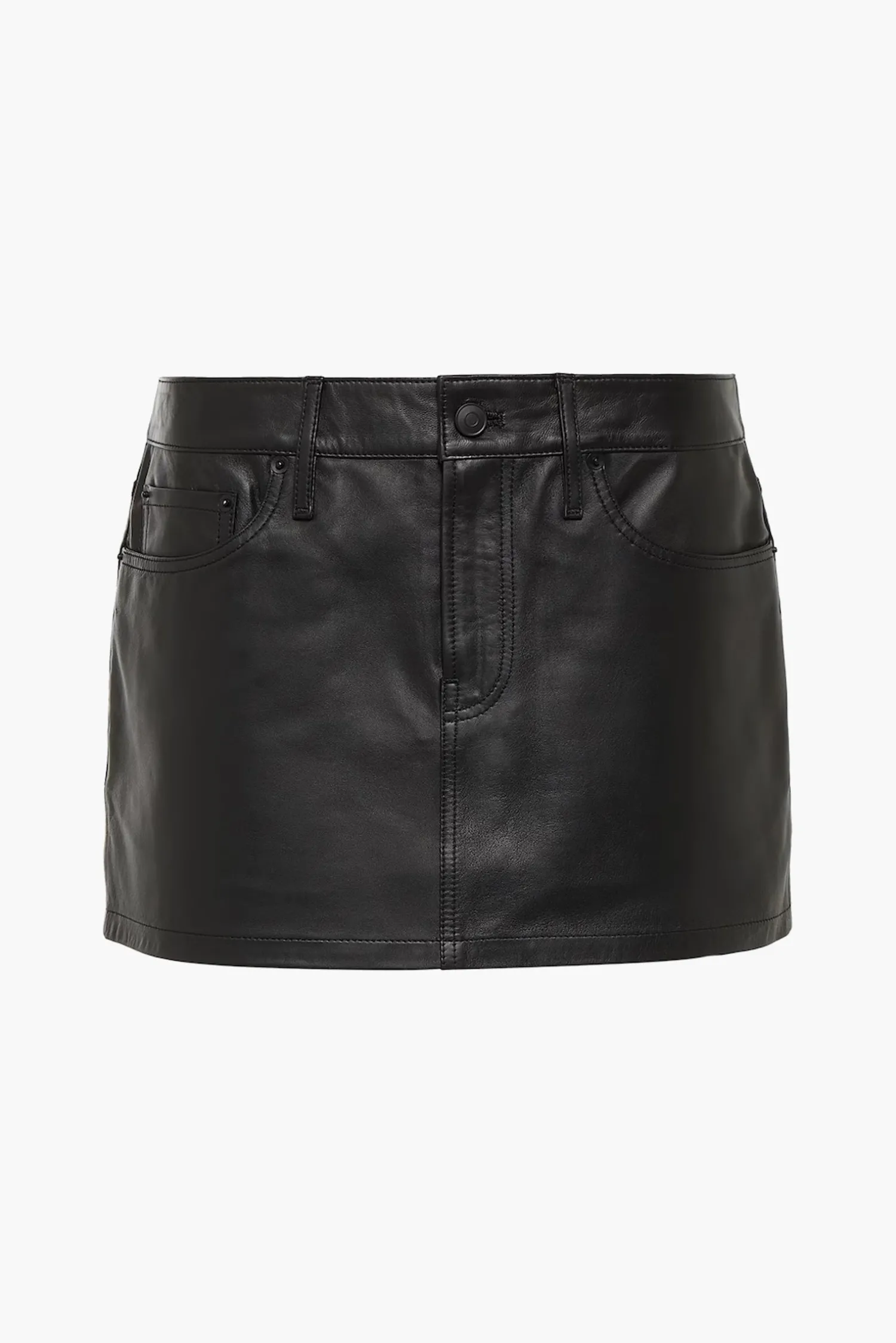 Cheap WARDROBE.NYC LEATHER MICRO MINI SKIRT Black