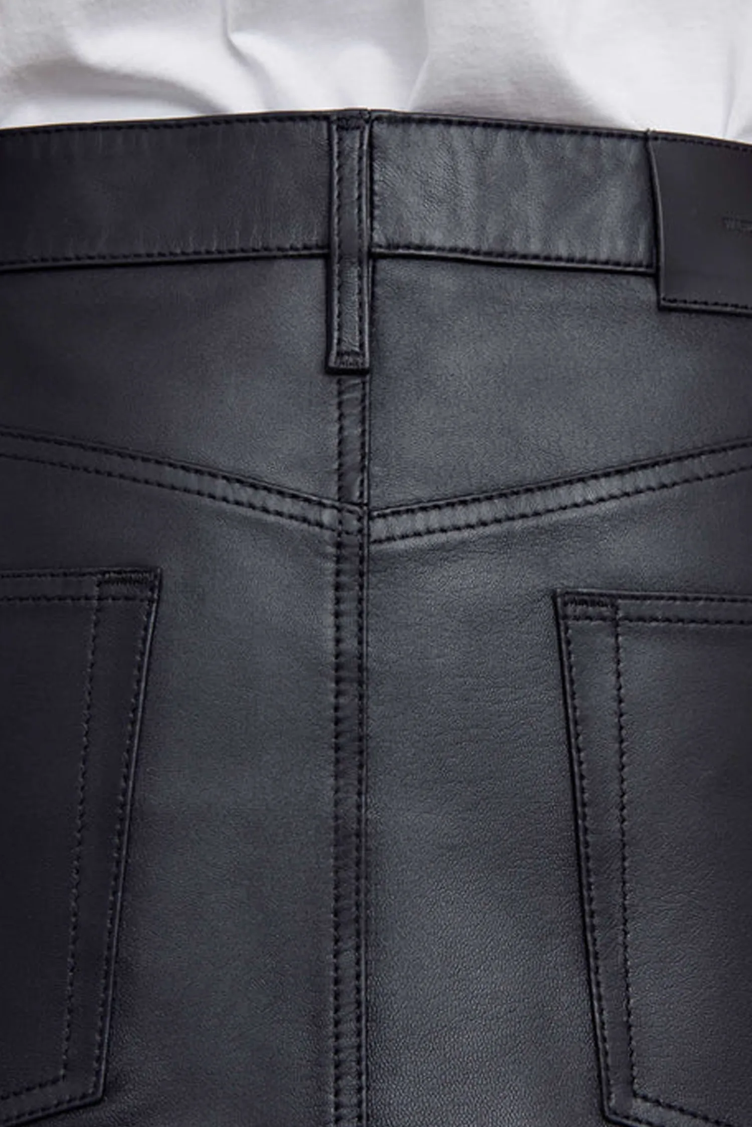 Cheap WARDROBE.NYC LEATHER MICRO MINI SKIRT Black