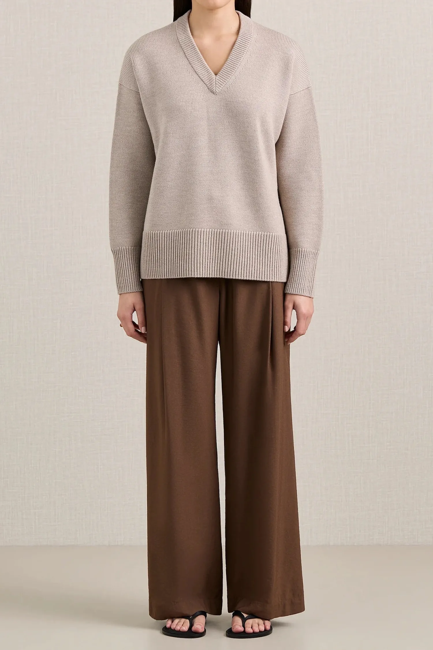 Flash Sale A.EMERY LEWIS KNIT AlmondMelange