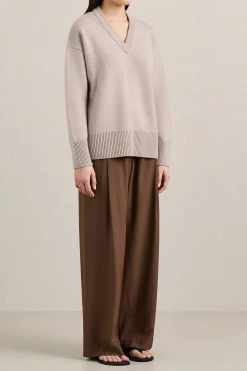 Flash Sale A.EMERY LEWIS KNIT AlmondMelange