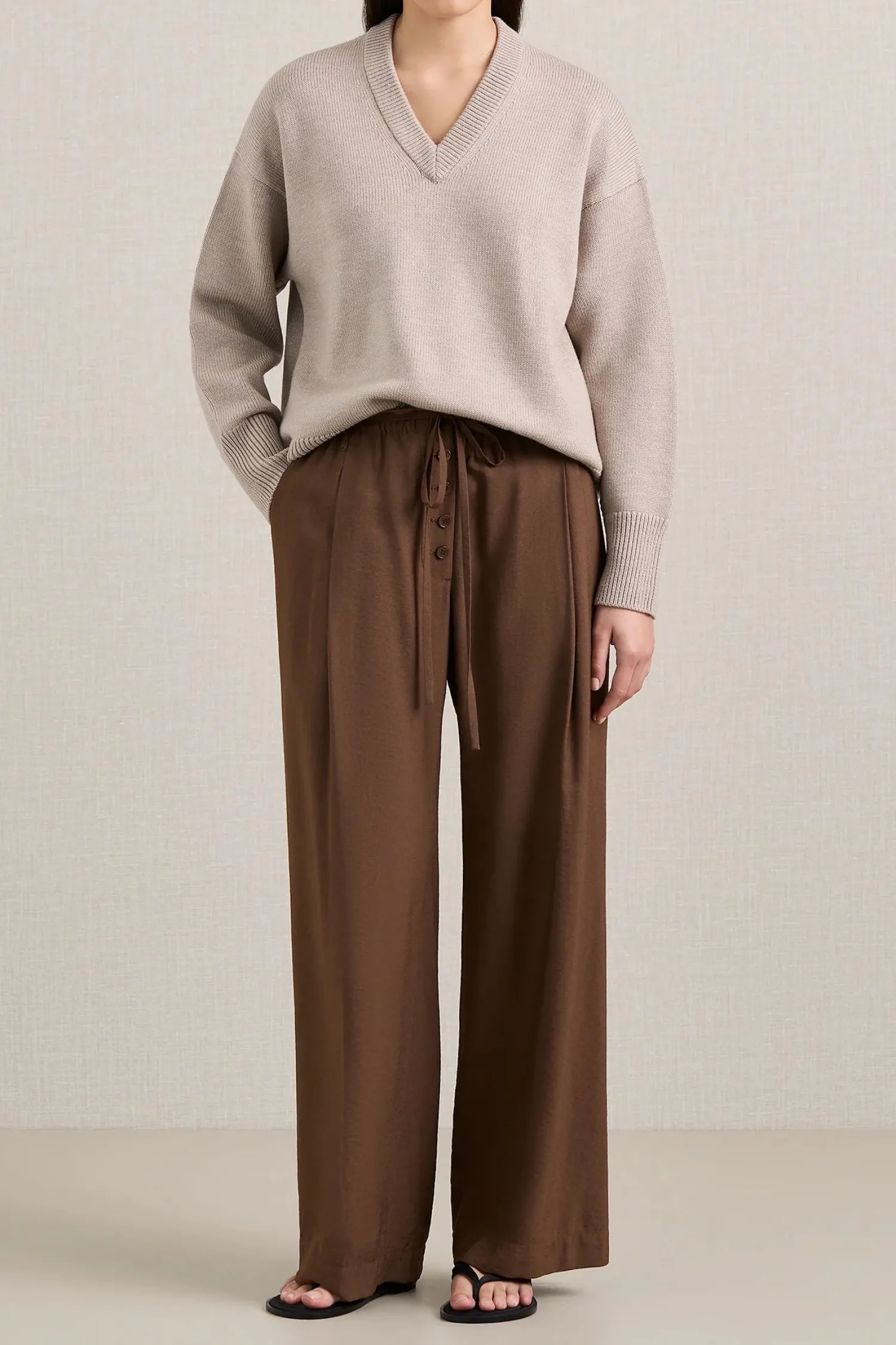 Flash Sale A.EMERY LEWIS KNIT AlmondMelange