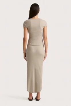Cheap FAITHFULL THE BRAND LOIRE SKIRT Taupe