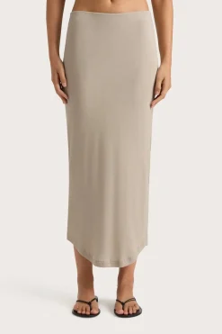 Cheap FAITHFULL THE BRAND LOIRE SKIRT Taupe