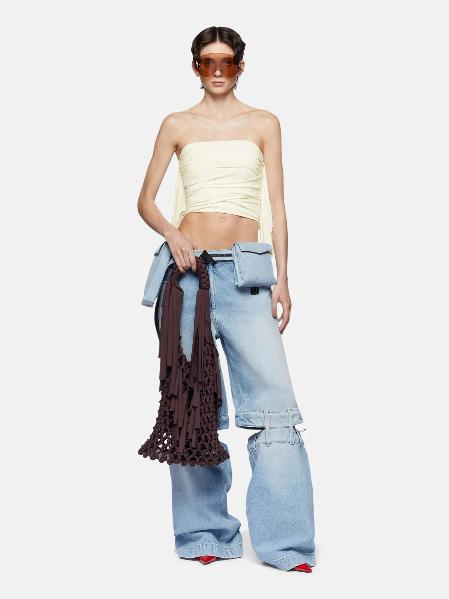 Clearance THE ATTICO LONG PANTS SkyBlue