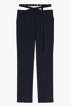 Sale THE ATTICO LONG PANTS BlueNavy/LightBlue