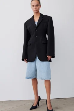 Discount WARDROBE.NYC LONGLINE BLAZER Black