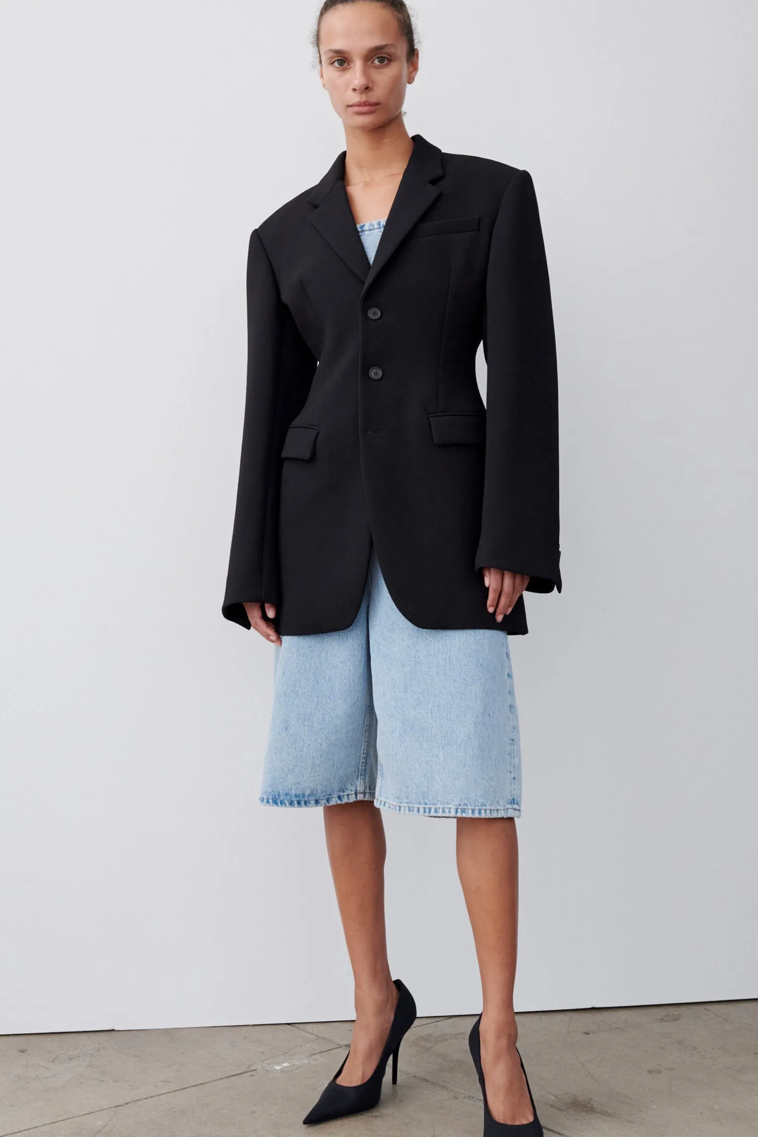 Discount WARDROBE.NYC LONGLINE BLAZER Black