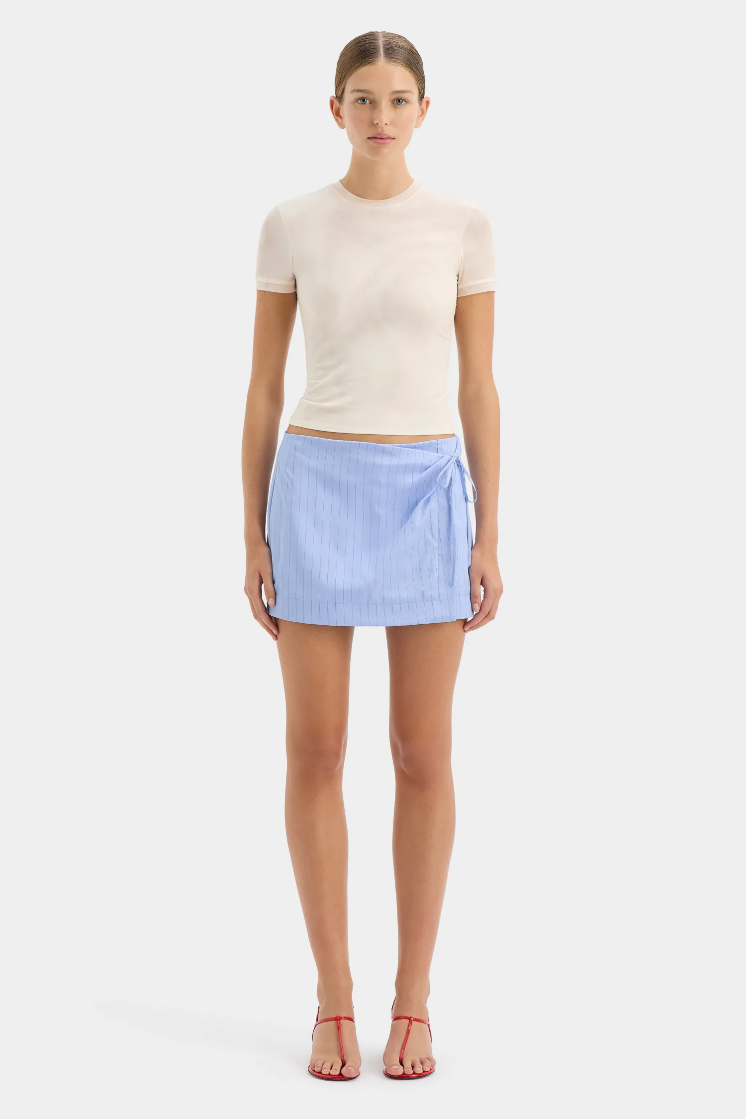 Shop SIR LORI MINI SKIRT SkyBlue