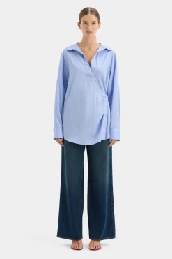 Outlet SIR LORI SHIRT DRESS SkyBlue