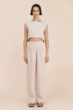 Outlet POSSE LOUIS TROUSER Natural