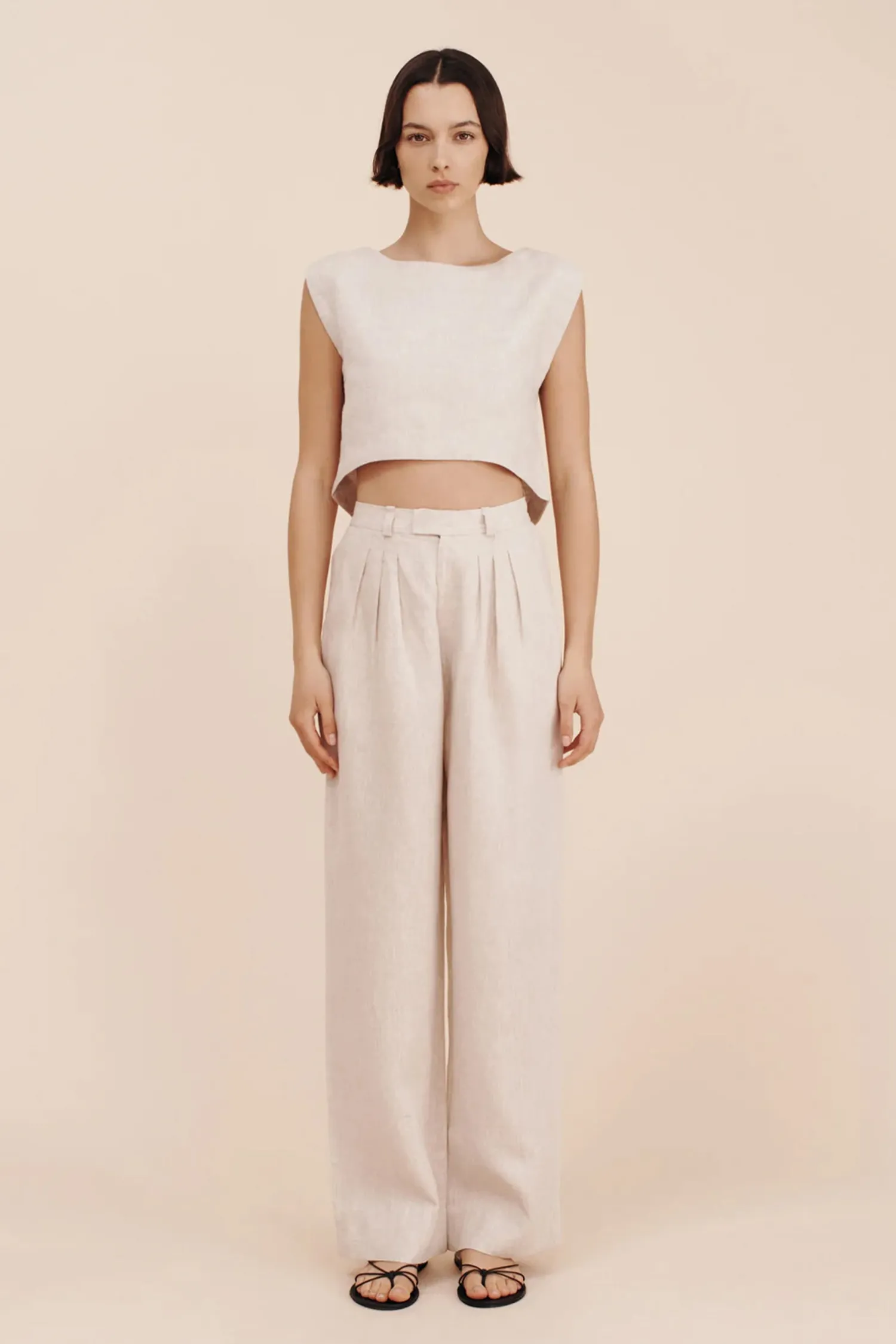Outlet POSSE LOUIS TROUSER Natural
