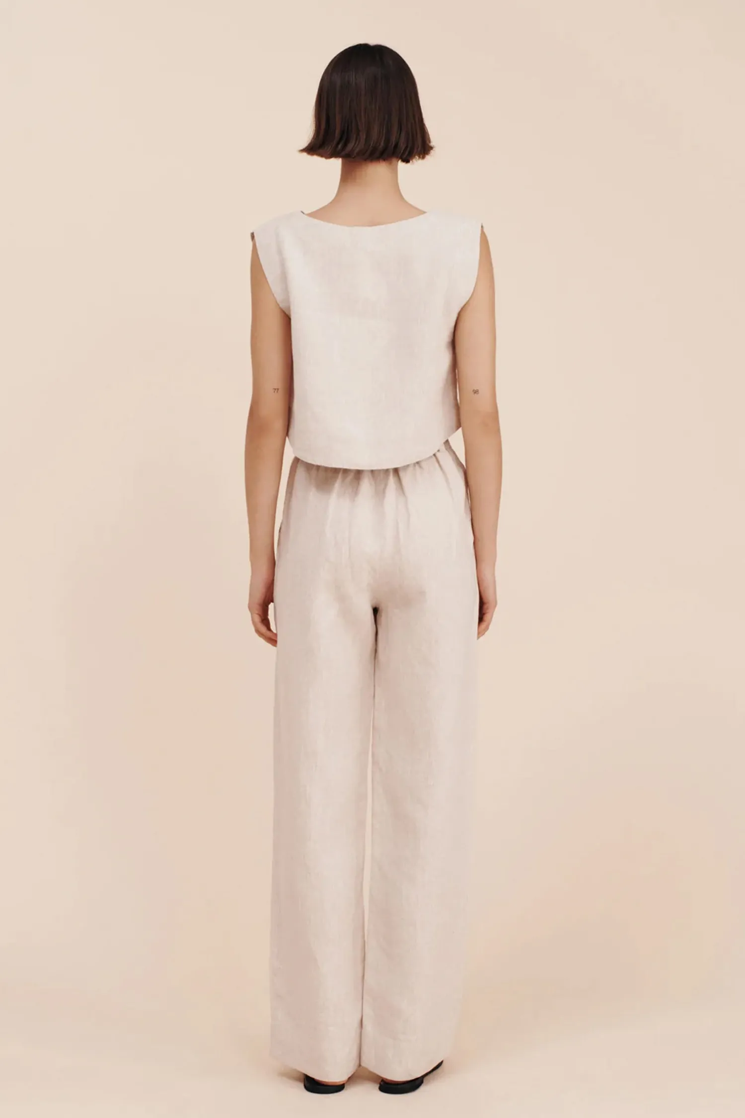 Outlet POSSE LOUIS TROUSER Natural