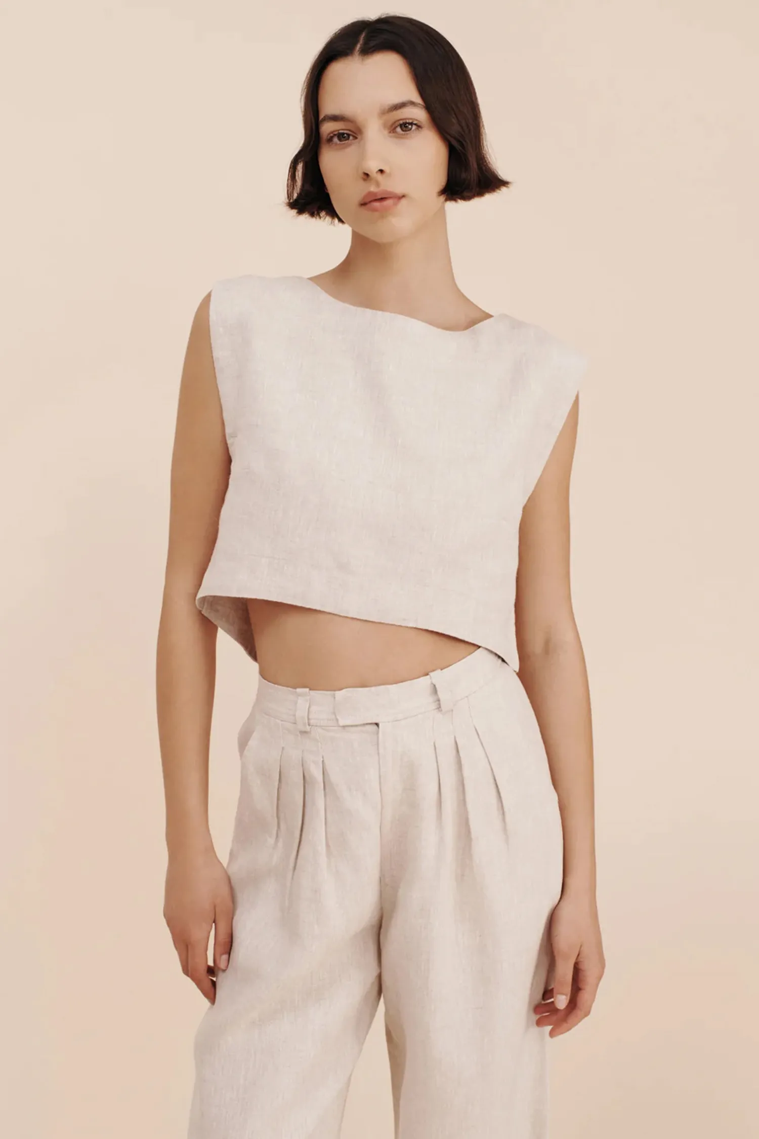 Outlet POSSE LOUIS TROUSER Natural