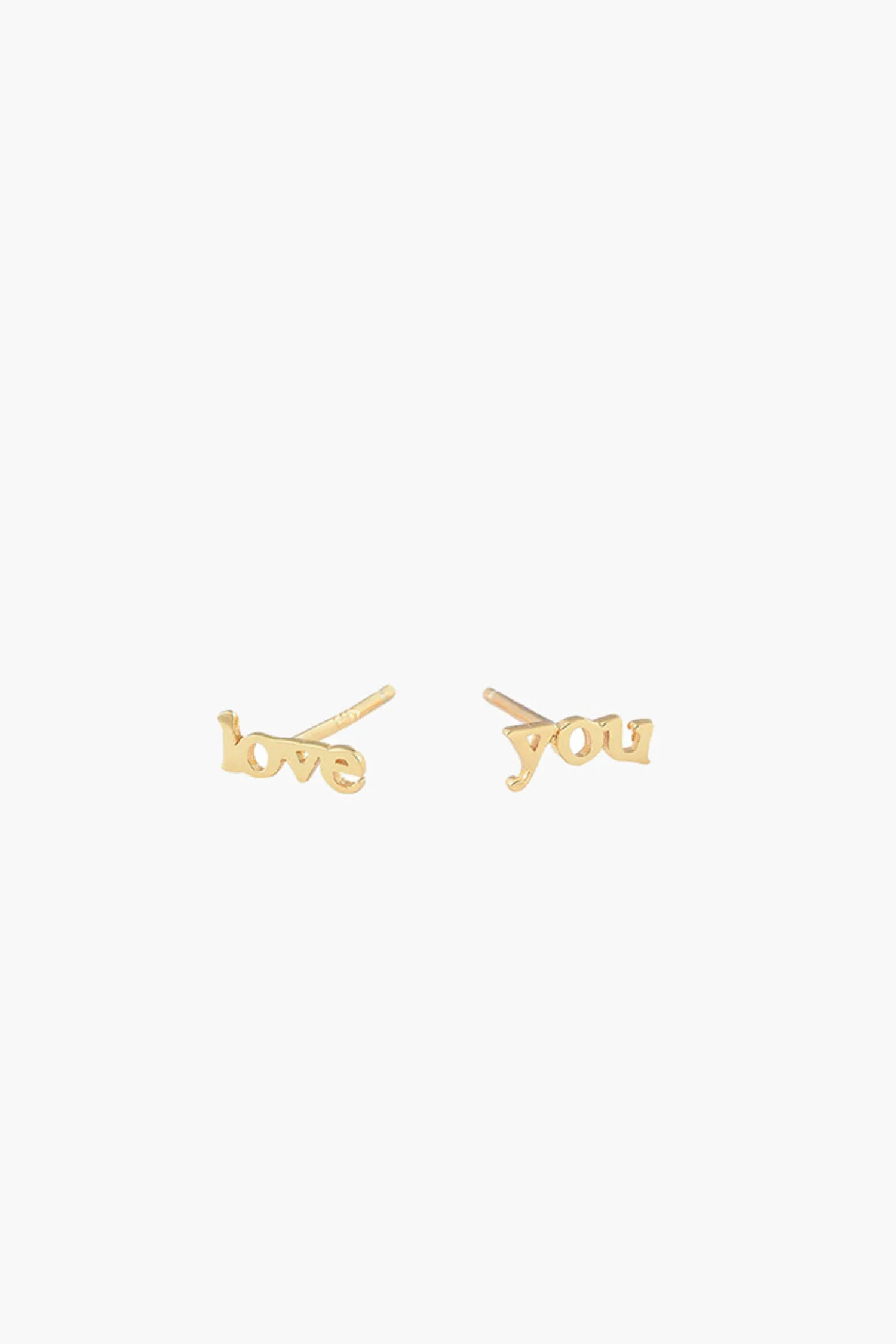 Cheap ANNA ROSSI LOVE YOU STUDS Gold