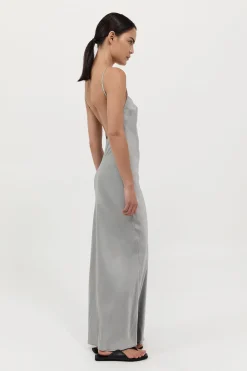 Outlet ST. AGNI LOW BACK SLIP DRESS Silver