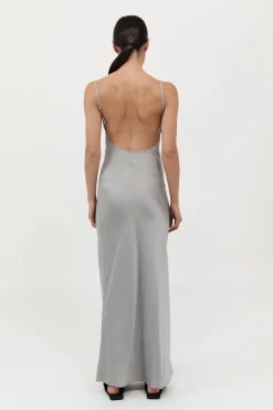 Outlet ST. AGNI LOW BACK SLIP DRESS Silver