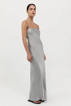 Outlet ST. AGNI LOW BACK SLIP DRESS Silver