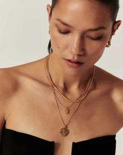 Fashion MISSOMA LUCY WILLIAMS ENGRAVABLE FORTUNA ARC COIN PENDANT NECKLACE