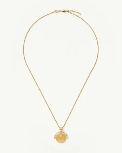 Fashion MISSOMA LUCY WILLIAMS ENGRAVABLE FORTUNA ARC COIN PENDANT NECKLACE