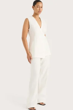 Fashion FAITHFULL THE BRAND LULEA WRAP VEST White