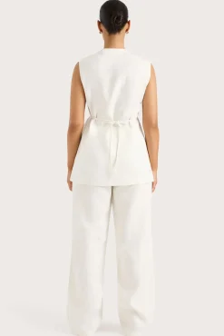 Fashion FAITHFULL THE BRAND LULEA WRAP VEST White