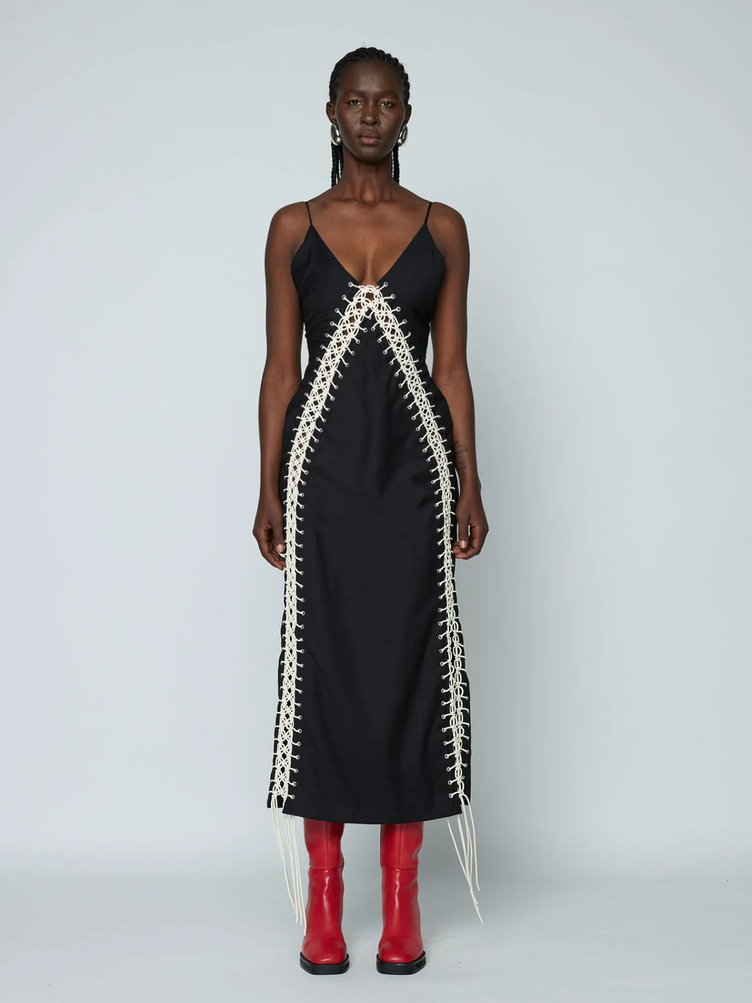 Best WYNN HAMLYN MACRAMÉ MAXI DRESS Black
