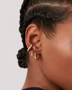 Clearance MISSOMA MAGMA GEMSTONE SMALL HOOP EARRINGS