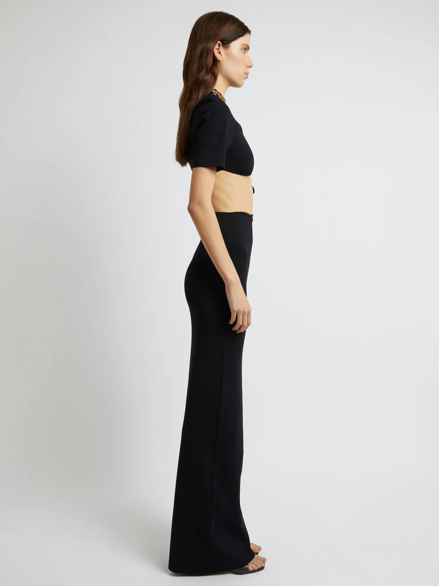 New CHRISTOPHER ESBER MAPARADITA COLUMN SKIRT Black