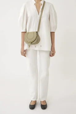 Online CHLOÉ MARCIE SMALL SADDLE CROSSBODY BAG PotteryGreen